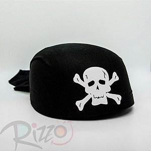 Chapéu Casco Pirata - Caveira Tradicional - Mod:6550 - 01 unidade - Rizzo