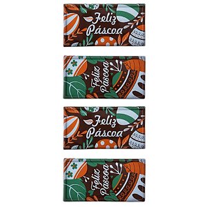 Blister Decorado com Transfer para Chocolate - Tablete - Ovinhos Páscoa - BLP0139 - 1 unidade - Stalden - Rizzo