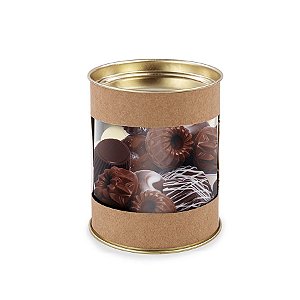 Lata com Visor Tubolata Kraft 11x9,1cm - Cromus