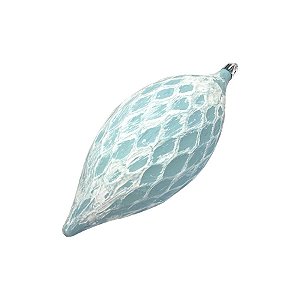 Enfeite para Pendurar - Azul/Branco - 16cm - 01 unidade - Natal Tok da Casa - Rizzo