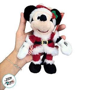 Pelúcia Mickey Mouse e Candy de Natal - 16cm - 1 unidade - Disney Original - Rizzo