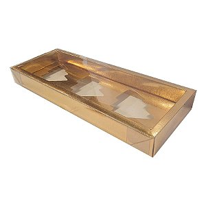 Caixa Base Árvore - Dourado - (30,5cm x10cm x3,7cm) - 5 unidades - Assk -
