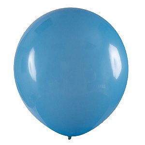 Balão de Festa Redondo Profissional Látex Liso 24'' 60cm - Azul Celeste - 3 unidades - Art Latex - Rizzo