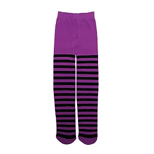 Meia Calça Listrada Roxo e Preto Halloween - 01 Unidade - Cromus - Rizzo