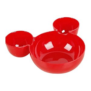 Petisqueira Vermelho Mickey Minnie Mouse - 19cm - 1 Un - Rizzo