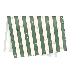 Papel Seda Natal Noelle Verde - 49x69cm - 10 UN - Cromus - Rizzo