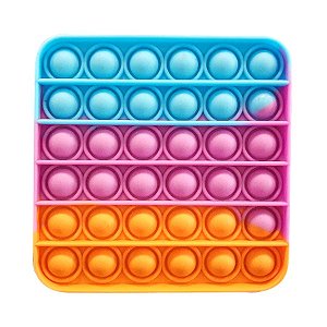 Brinquedo Pop It Fidget Toys Quadrado Cores Sortidas - 01 Unidade - Rizzo