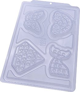 Forma de Acetato Forma Simples SP - Pop It Divertido 3666 - 01 Unidade - BWB