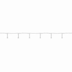 Cordão de LED Luz Branca com Fio Incolor 100 Leds 5m 220V - 1unidade - Cromus Natal - Rizzo