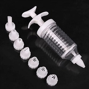 Kit Confeiteiro Decorador de Bolos - 8 Bicos - CK4419 - 5x18cm - Clink -