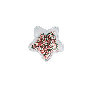 Aplique Estrela Incolor Frutas - 5cm - 2 Un - Artegift - Rizzo
