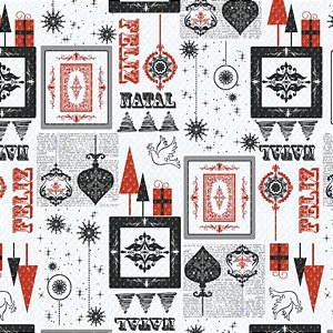 Saco Presente Texturizado - Tempo de Paz - 15x22cm - 100 unidades - Cromus Natal -