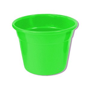 Cachepot Pote Pequeno Cor Verde Neon de Plástico - 1 Unidade -