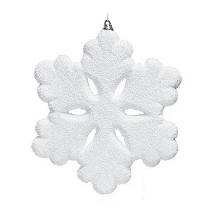 Enfeite para Pendurar Floco de Neve 20cm - 04 unidades - Cromus Natal - Rizzo