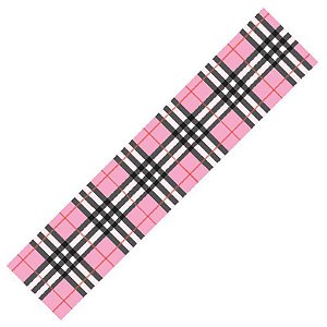 Fita de Cetim Xadrez Rosa EGP009TR 148  - 38mm - 10 metros - Progresso - Rizzo Confeitaria