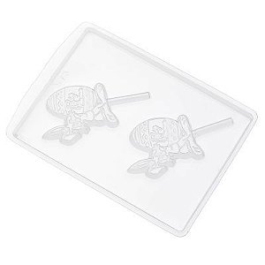 Forma de Acetato Pirulito Feliz Páscoa Mod. 573 - 1 unidade - Crystal