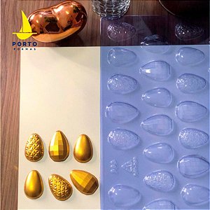 Forma de Acetato Ovos 3 em 1 - 10gr Ref 863 Porto Formas