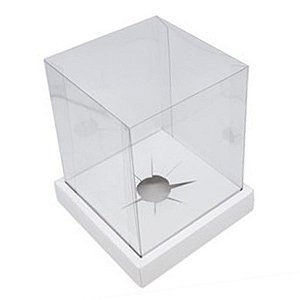 Caixa Ovo em Pé com Moldura - Ovos de 250g a 350g - 15cm x 15cm x 18,5cm - Branco - 5unidades - Assk - Rizzo