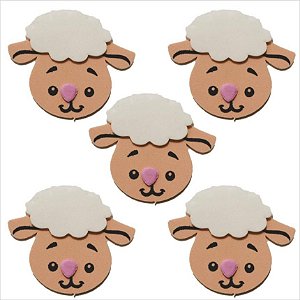Mini Carinha Impresso em EVA - Fazendinha Ovelhinha - 01 unidade - Piffer - Rizzo