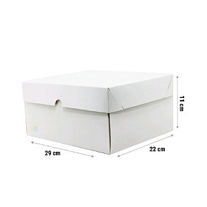 Caixa para Bolo K54 Branca 29x22x11cm - Rizzo