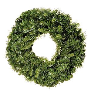 Guirlanda 40cm Verde 100 hastes - 01 unidade - Cromus Natal - Rizzo Embalagens