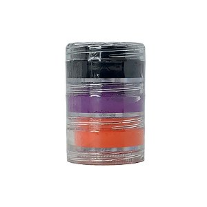 Blush Cremoso - Laranja, Preto e Roxo - Halloween - 3 unidades - Color Make  - Rizzo