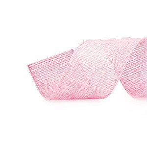 Fita Decorativa Natal Fios Metálicos Rosa e Prata 6,3cmx9,14m - 1 Unidade - Cromus -