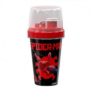 Mini Shakeira com Tampa Homem Aranha 320ml - Plasútil - Rizzo