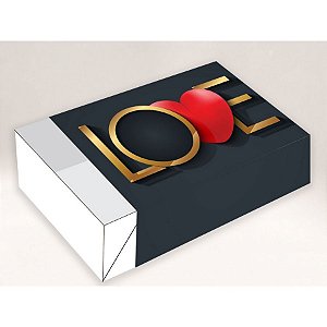 Caixa Divertida Love 6 doces - Ref. 1637 - 10 unidades - Erika Melkot Rizzo Confeitaria