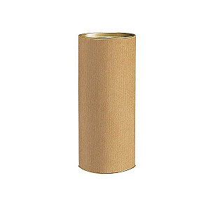 Lata para Presente P 20x9,1cm Liso Kraft - 01 unidade - Rizzo Embalagens
