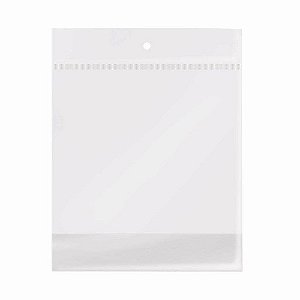 Saco adesivado com Furo 22x30cm - 100 unidades - Cromus Embalagens