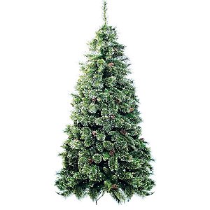 Árvore de Natal Cannes com Glitter 2,10m - 01 unidade - Cromus Natal - Rizzo