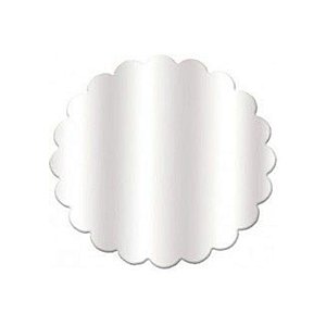 Fundo Rendado para Doces 9cm (760004) Incolor com 100 un. Cromus Rizzo Confeitaria