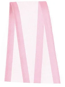 Fita Voal com Cetim Progresso  ZC009 38mm - 10m Cor 206 Rosa Claro - 01 Unidade - Progresso - Rizzo