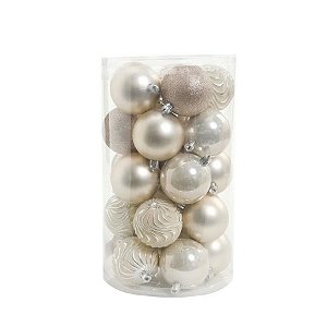 Bola de Natal - Prata - 6cm - 25 unidades - Cromus - Rizzo