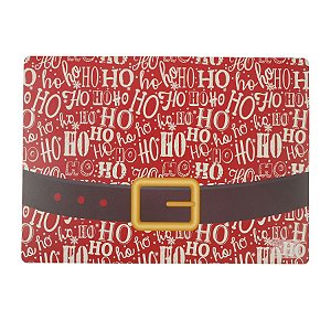 Jogo Americano Roupa Noel - Vermelho/Branco/Preto - 46x33cm - 4 unidades - Cromus - Rizzo