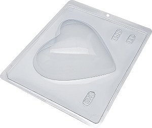 Forma de Acetato Coração Liso 500g Ref. 28 BWB