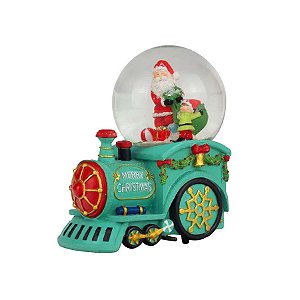 Globo de Água Base Trem com Luz e Música - 17cm - 1 unidade - Cromus - Rizzo