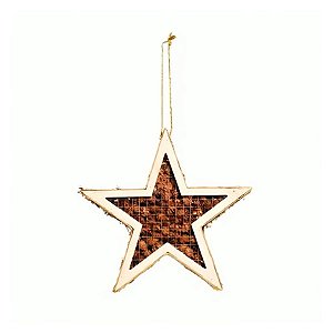 Enfeite para Pendurar Estrela de Pinhas M - 30cm - 1 unidade - Cromus - Rizzo