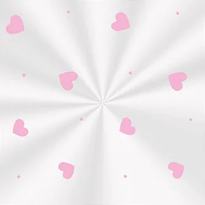 Saco Transparente Decorado - 11x19,5cm - Love Rosa - 100 unidades - Cromus