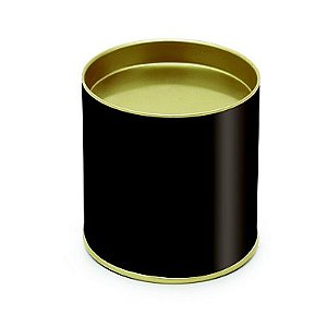 Lata para Bombons Liso Marrom M - 8,5x7,5cm - 01 unidade - Cromus - Rizzo Embalagens