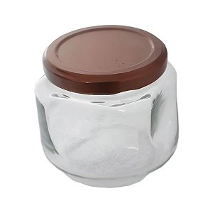Pote de Vidro Quadrado Waldir 240ml - 7,5cm - 1 unidade - Rizzo