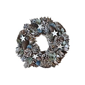 Guirlanda Decorativa 30cm - Azul - 1 unidade - Rizzo