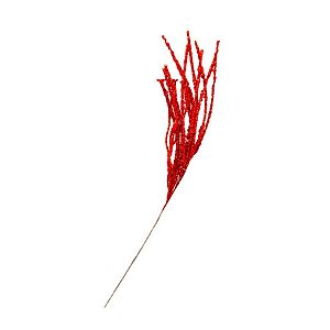 Galho Decorativo - Vermelho - 63cm - 1 unidade - Rizzo