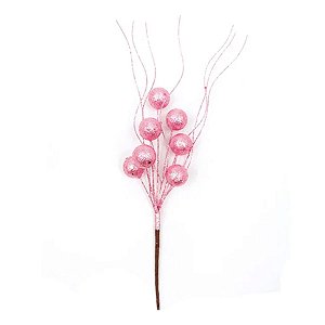 Galho Decorativo - Rose - 45cm - 1 unidade - Rizzo
