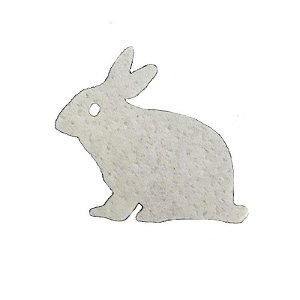 Papel Arroz Comestível Coelho Branco Sentado Mod.14 Amo Confeitaria Rizzo Confeitaria