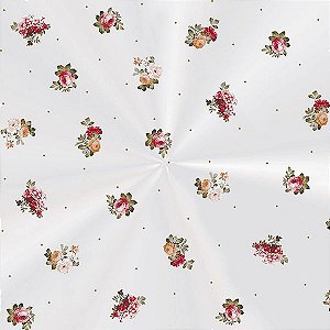 Saco Transparente Decorado - 30x44cm -  Estoril - 100 unidades - Cromus - Rizzo Embalagens