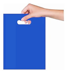 Sacola Boca de Palhaço 30x40 cm - Azul - 25 unidades - Magnatech