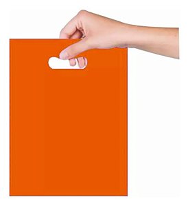 Sacola Boca de Palhaço 16x20 cm - Laranja - 25 unidades - Magnatech