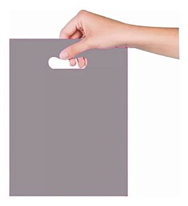Sacola Boca de Palhaço 20x30 cm - Prata - 25 unidades - Magnatech